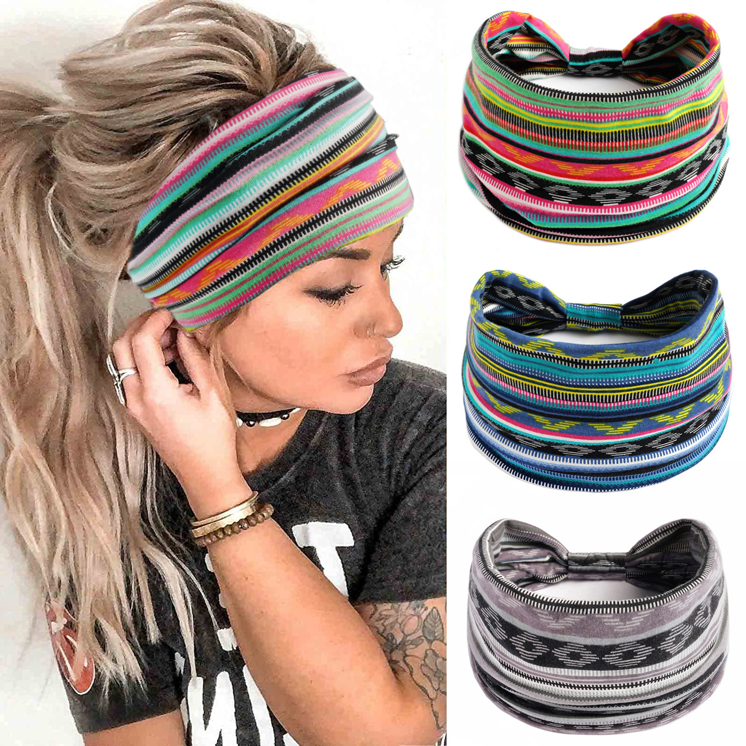 Women'S Yoga Accessories - Fashion Solid Color Wide Edge Cotton
