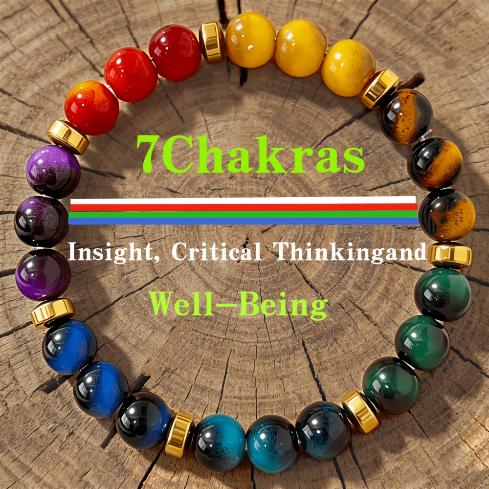 Women'S Yoga Accessories - A seven-chakra yoga meditation bracelet |