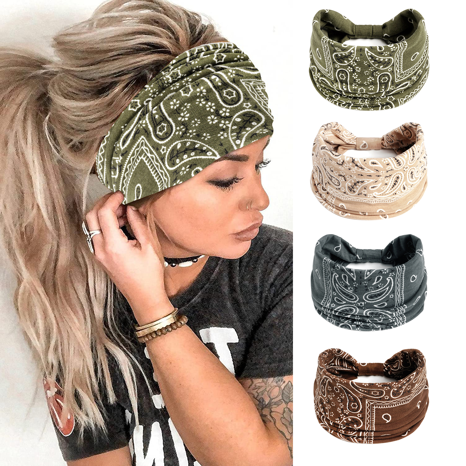 Boho Headband for Women Wide K – Women'S Yoga Accessories Bewertung und Preis