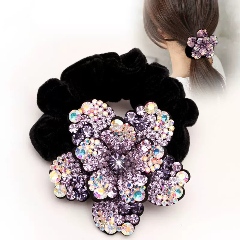 Women Rhinestone Scrunchies Ve – Hair Tie Velvet Bewertung und Preis