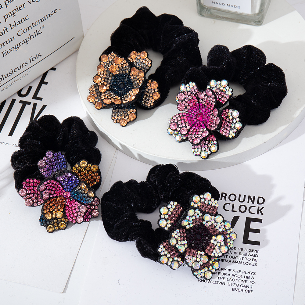 Women Rhinestone Scrunchies Ve – Hair Tie Velvet Bewertung und Preis