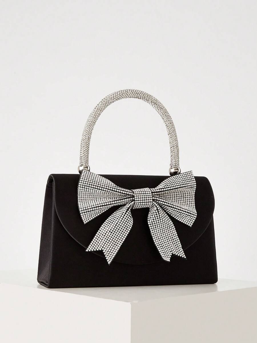 Rhinestone Bow Clutch Bag For  – Women'S Accessories Handbags Bewertung und Preis