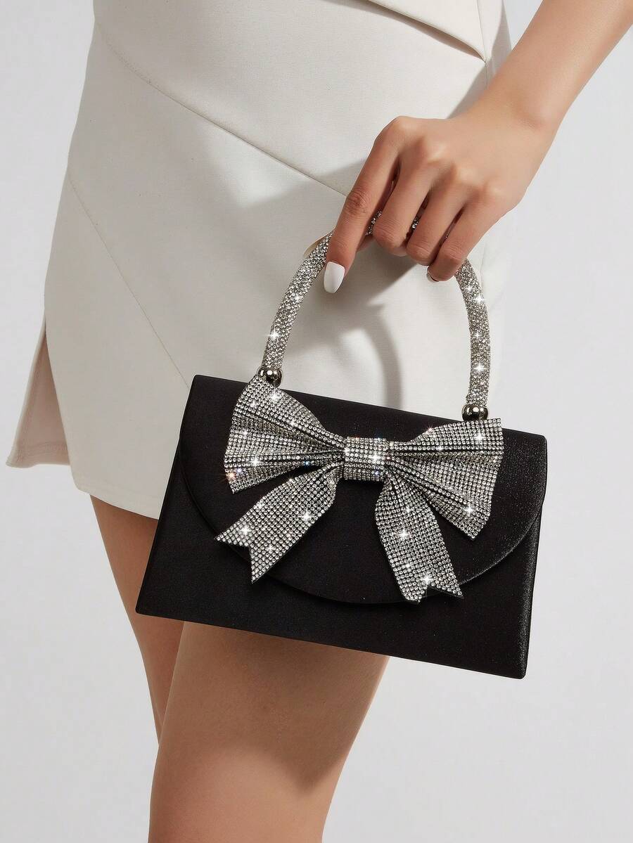 Rhinestone Bow Clutch Bag For  – Women'S Accessories Handbags Bewertung und Preis