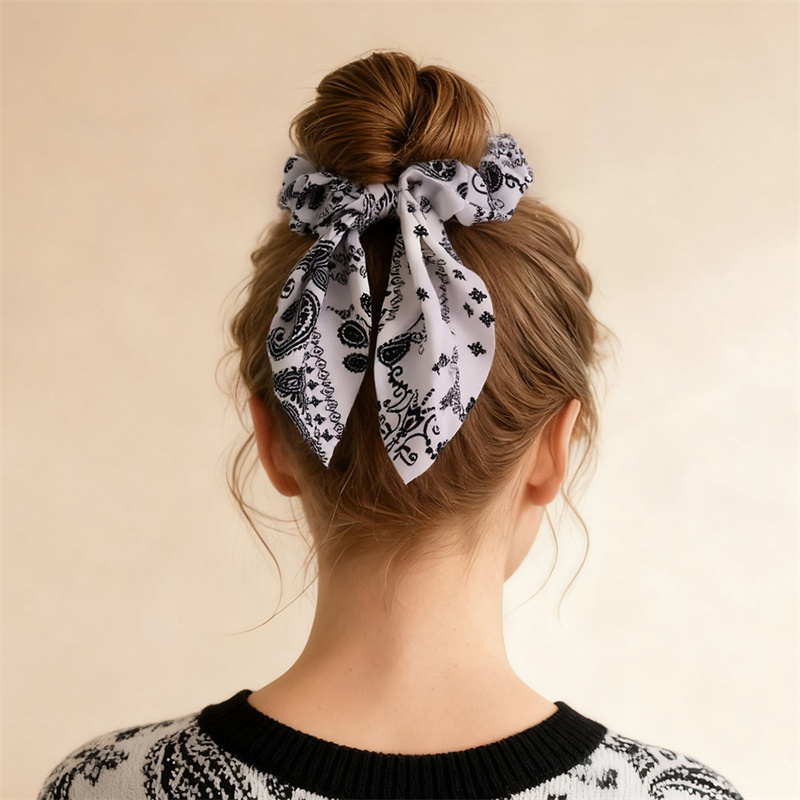 2pcs/set Printed Hair Scrunchi – Hair Tie Velvet Bewertung und Preis