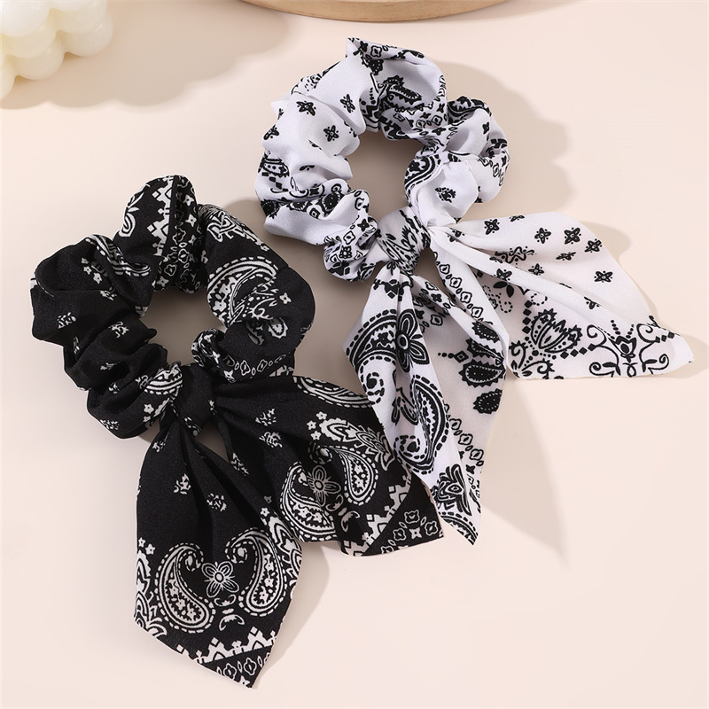 2pcs/set Printed Hair Scrunchi – Hair Tie Velvet Bewertung und Preis