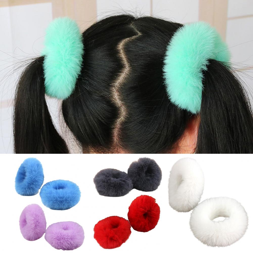2Pcs Bright Color Hair Bands H – Hair Tie Velvet Bewertung und Preis