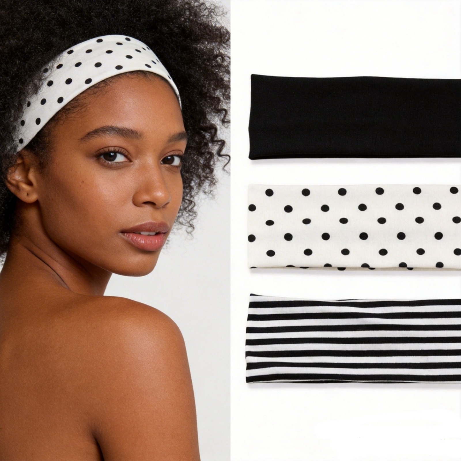 3Pcs Black & White Polka Dot S – Women'S Yoga Accessories Bewertung und Preis