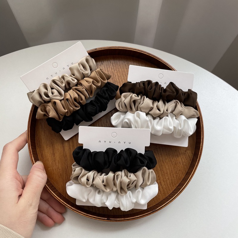 3/4/6Pcs/Set Satin Scrunchies  – Scrunchie Satin Set Bewertung und Preis