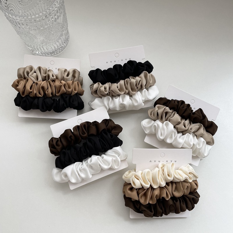 3/4/6Pcs/Set Satin Scrunchies  – Scrunchie Satin Set Bewertung und Preis