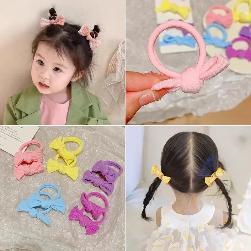 5Pcs/Set Cute Bowknot Solid Co – Scrunchie Satin Set Bewertung und Preis