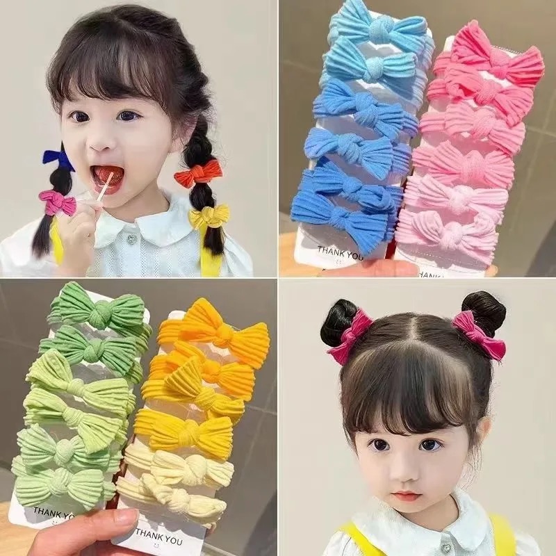 5Pcs/Set Cute Bowknot Solid Co – Scrunchie Satin Set Bewertung und Preis