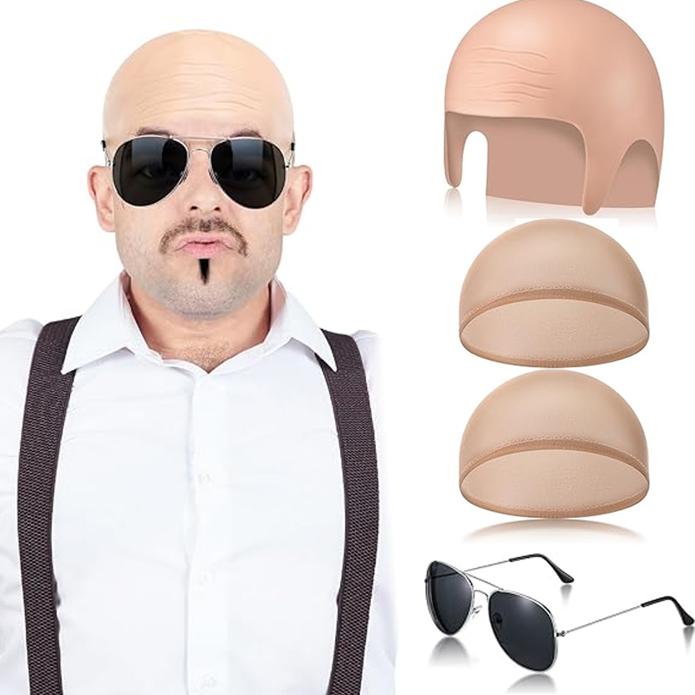 4 Pcs Bald Caps Set Makeup Bal – Women Accessories Combo Bewertung und Preis