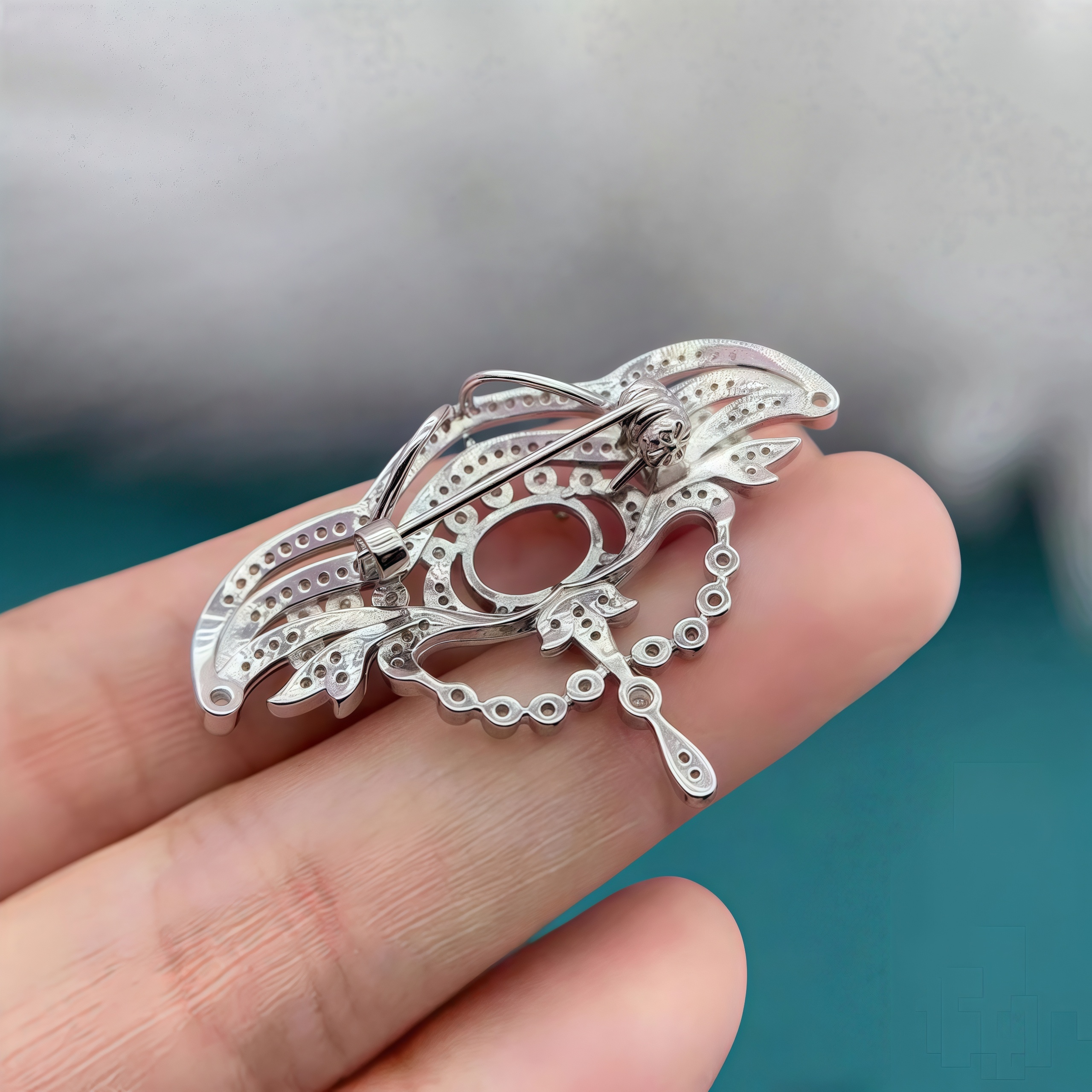 L S925 Sterling Silver Brooch  – Women Accessories Holder Bewertung und Preis
