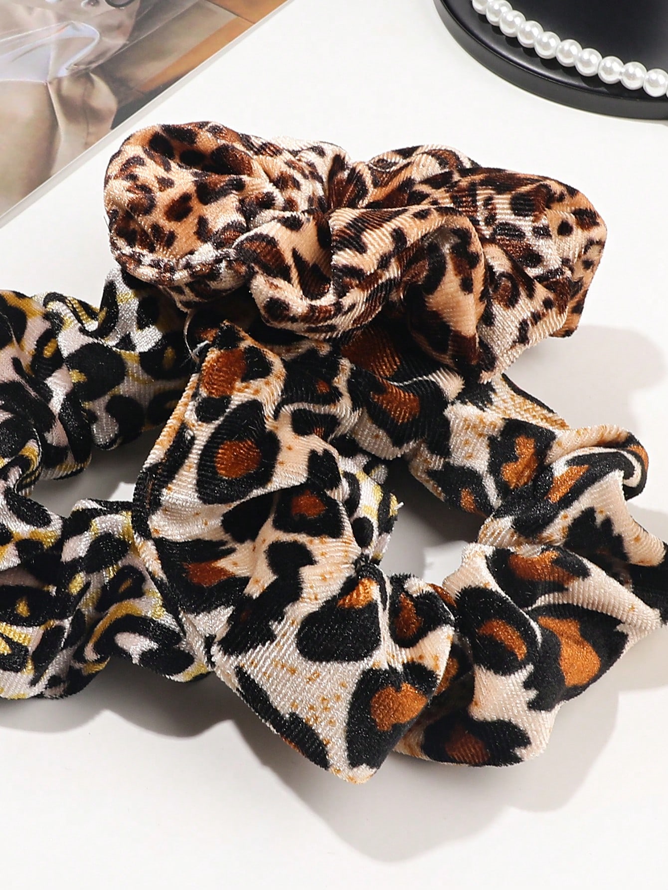 3/6/12PCS Leopard Velvet and S – Hair Tie Velvet Bewertung und Preis