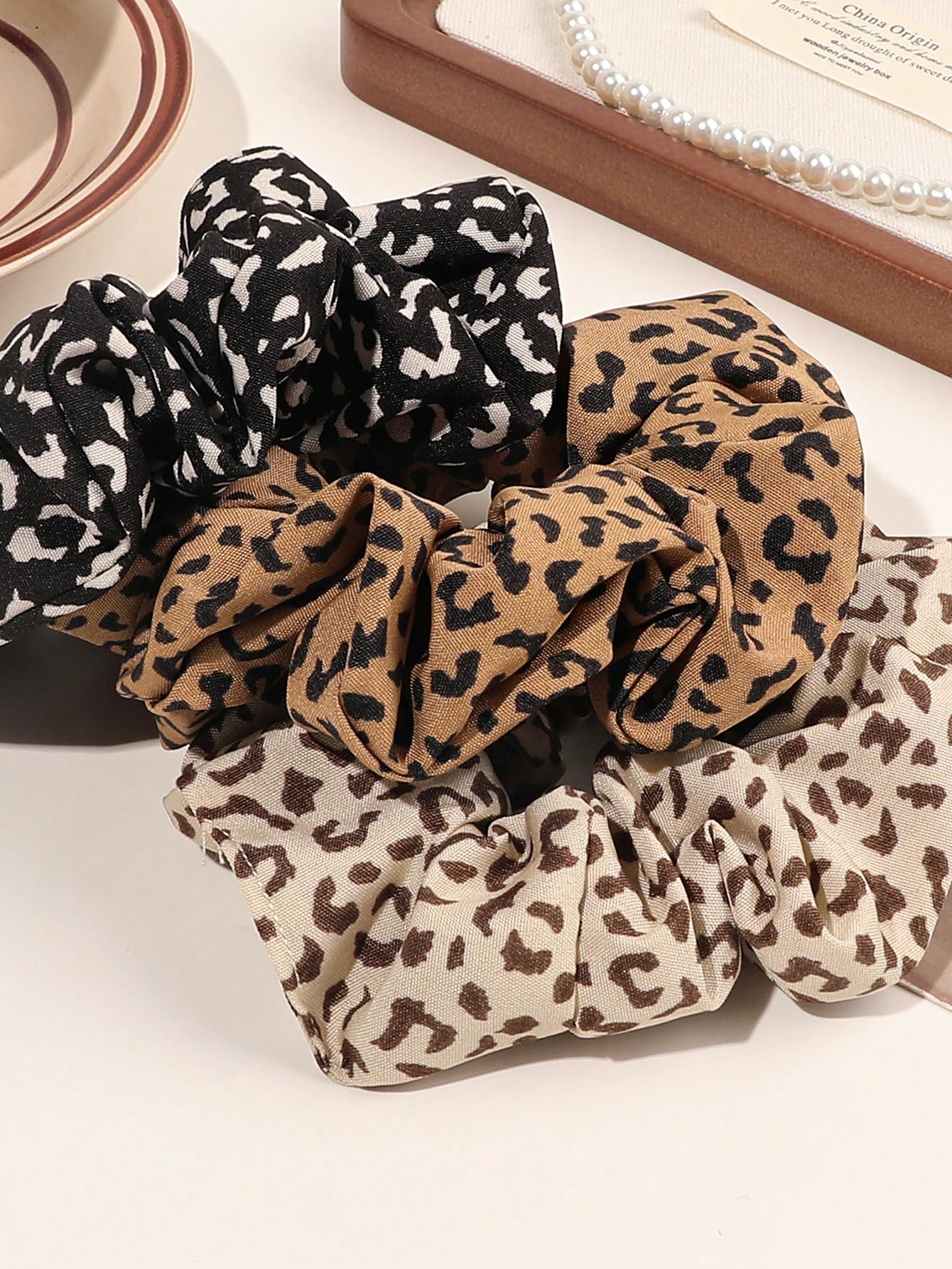 3/6/12PCS Leopard Velvet and S – Hair Tie Velvet Bewertung und Preis