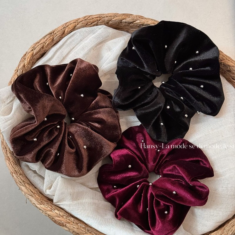 Korean Rhinestone Velvet Hair  – Hair Tie Velvet Bewertung und Preis