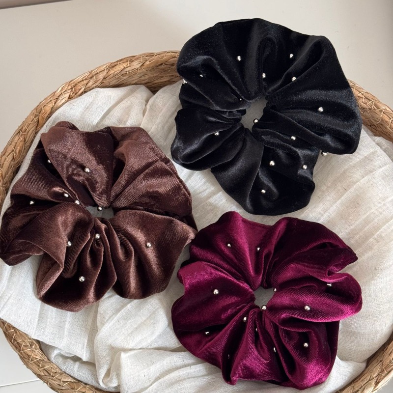 Korean Rhinestone Velvet Hair  – Hair Tie Velvet Bewertung und Preis