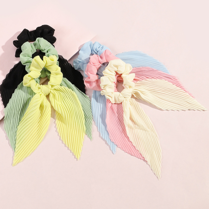 6Pcs/set Pleated Ribbon Scrunc – Scrunchie Satin Set Bewertung und Preis