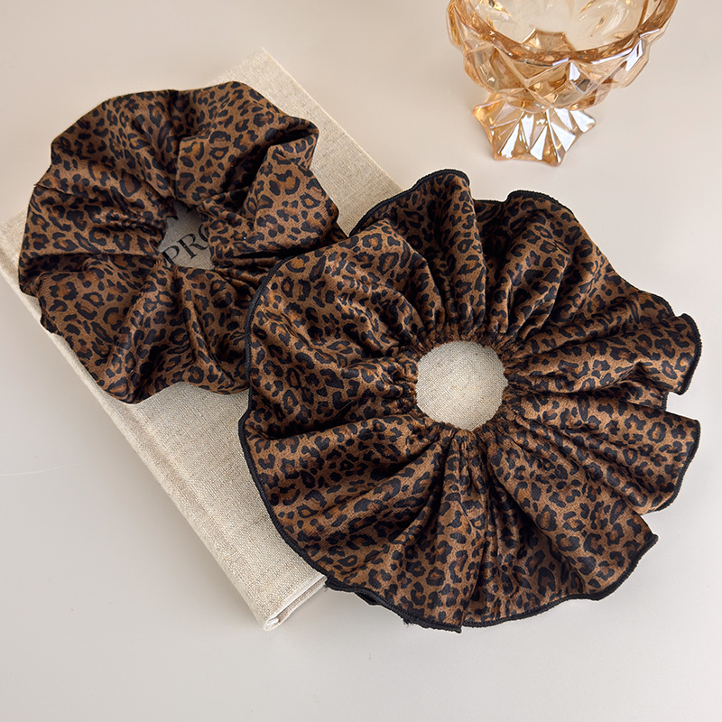 Velvet Leopard Print Double-La – Hair Tie Velvet Bewertung und Preis