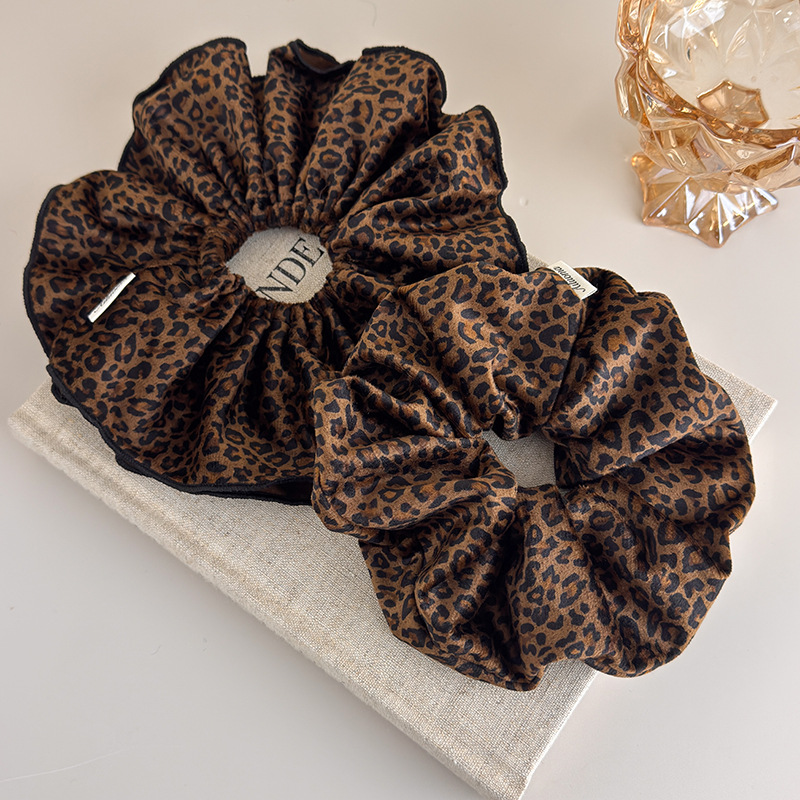 Velvet Leopard Print Double-La – Hair Tie Velvet Bewertung und Preis