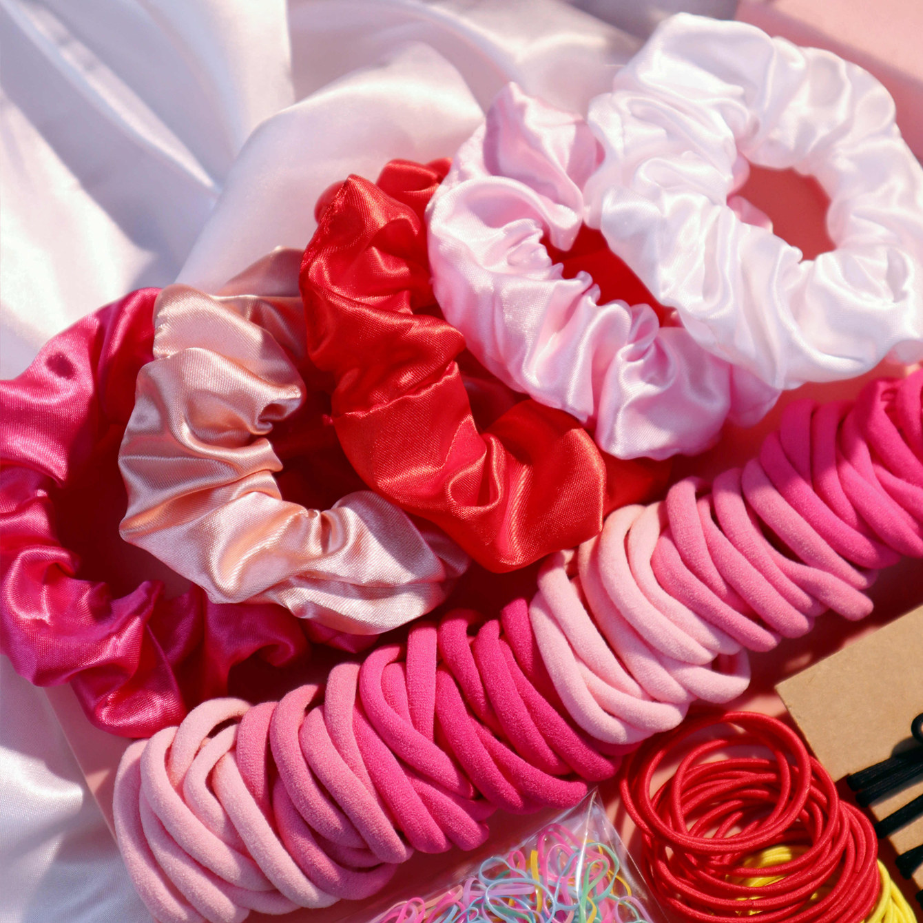 1Set Multicolour Hair Accessor – Scrunchie Satin Set Bewertung und Preis