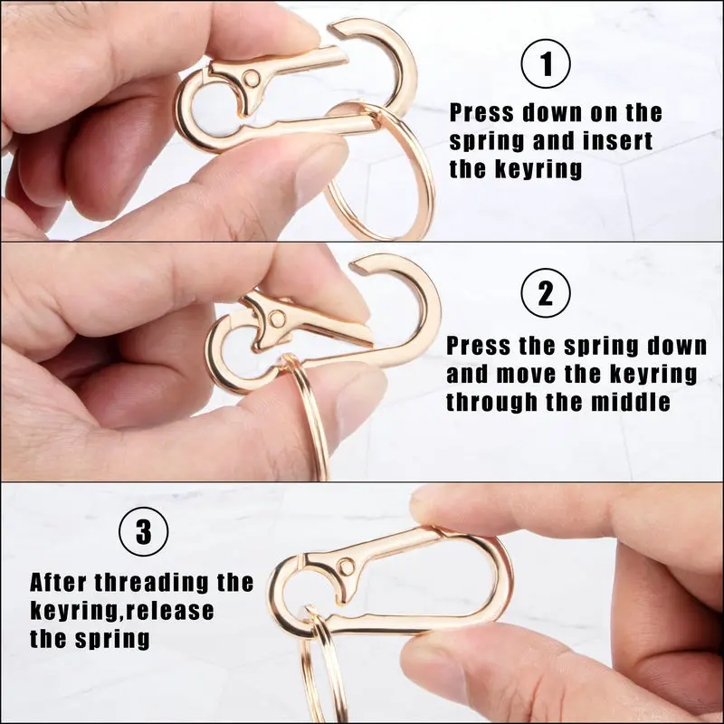 Metal Carabiner Clip Keychain  – Women Accessories Holder Bewertung und Preis