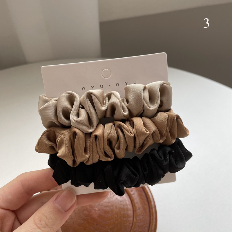 3Pcs/set Satin Scrunchies Soli – Scrunchie Satin Set Bewertung und Preis