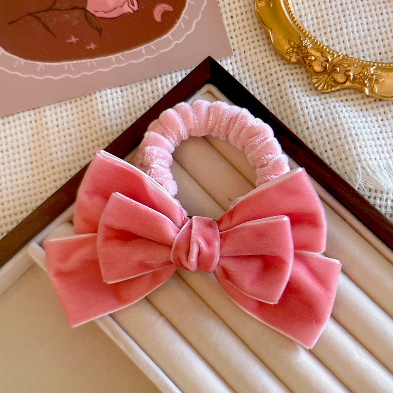 Cute Red Velvet Bow Hair Ties  – Hair Tie Velvet Bewertung und Preis