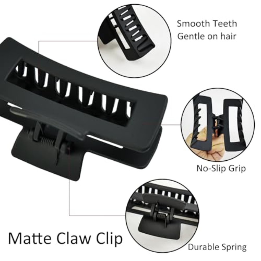 8 Pcs Claw Clips and Hair Scru – Scrunchie Satin Set Bewertung und Preis