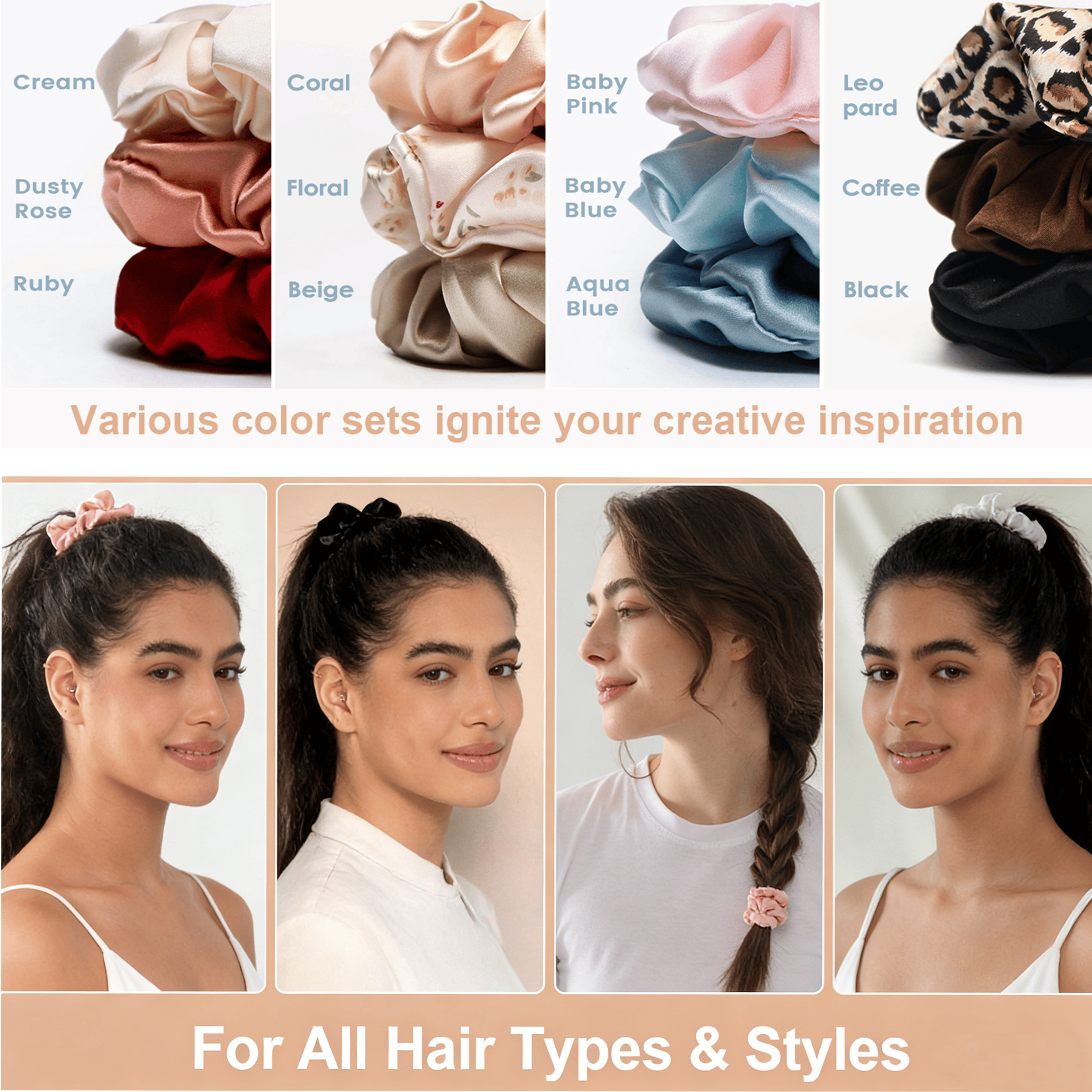 100% 22 Momme Mulberry Silk Sc – Scrunchie Satin Set Bewertung und Preis