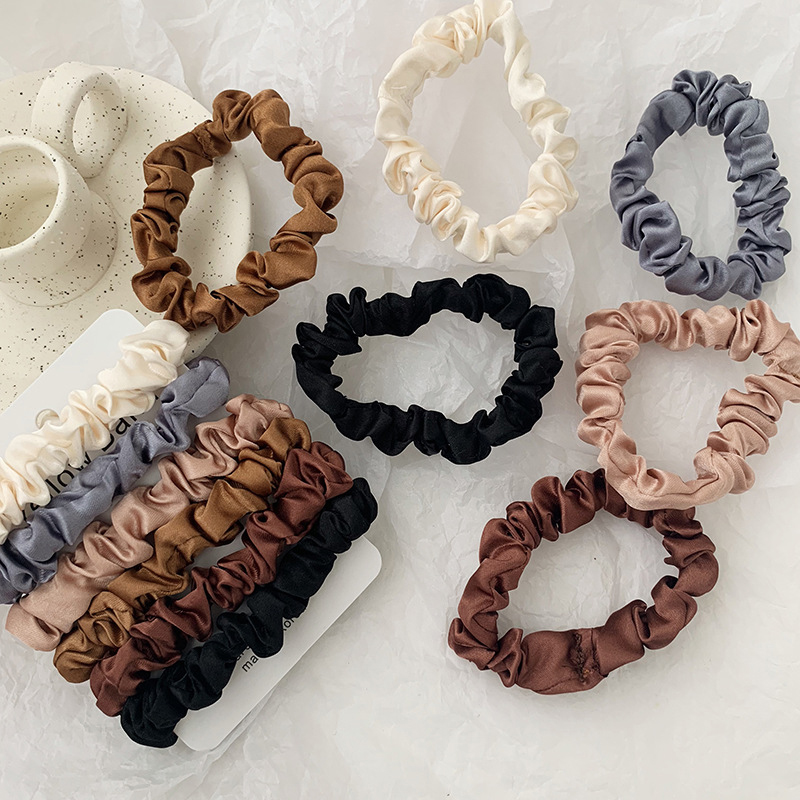 1 Set Satin Silk Solid Color S – Scrunchie Satin Set Bewertung und Preis