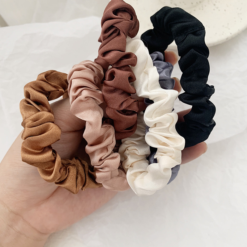 1 Set Satin Silk Solid Color S – Scrunchie Satin Set Bewertung und Preis