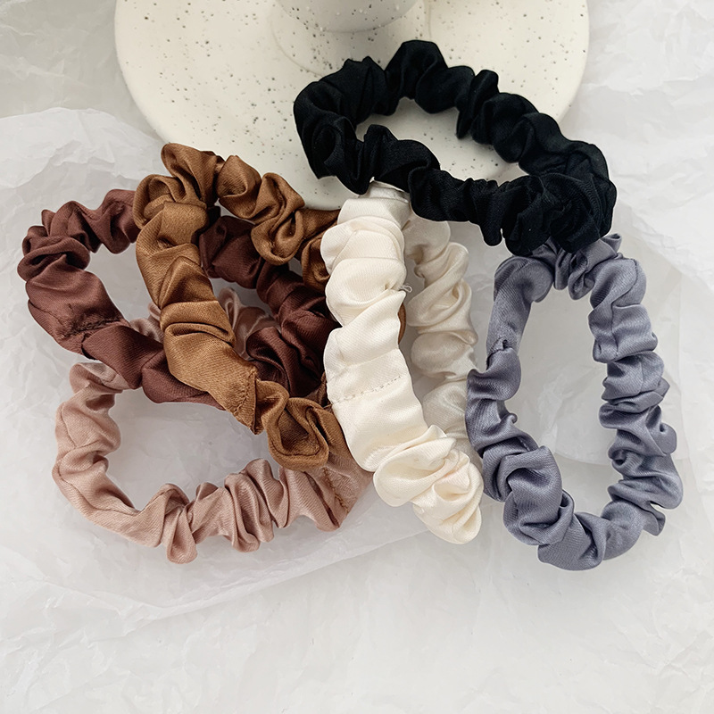 1 Set Satin Silk Solid Color S – Scrunchie Satin Set Bewertung und Preis