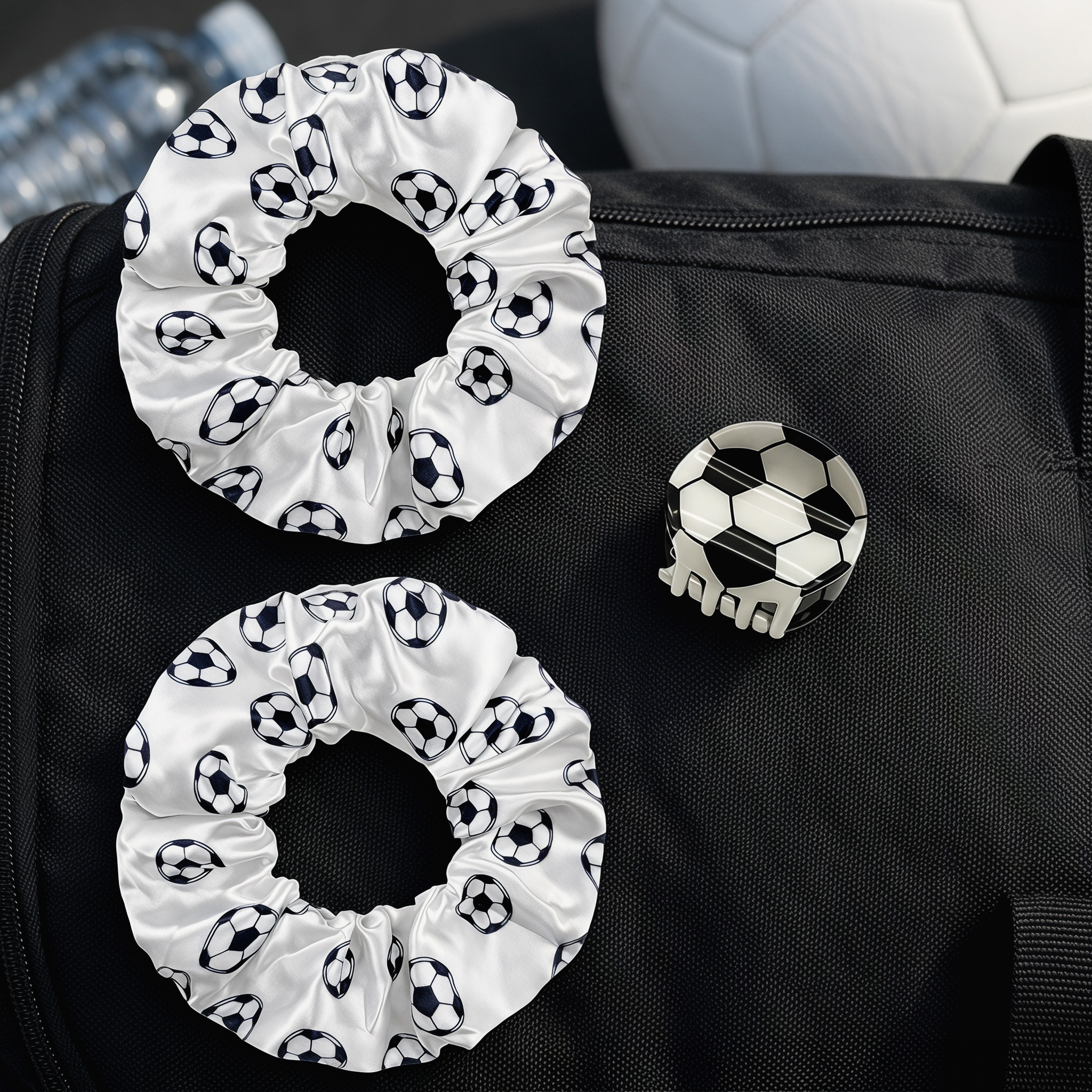 3PCS Multicolor Soccer Game Da – Scrunchie Satin Set Bewertung und Preis