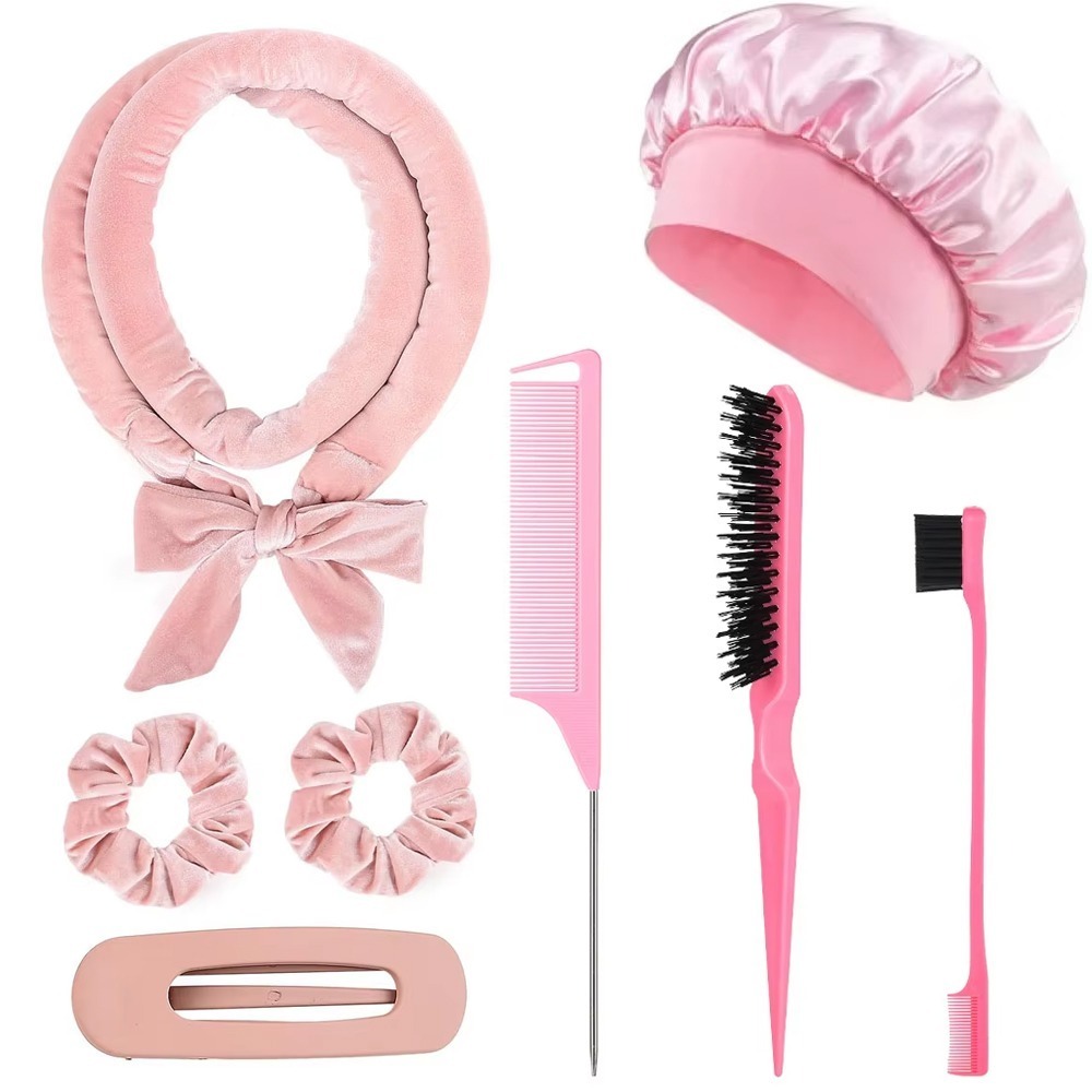 8/5/4Pcs Heatless Hair Curler  – Scrunchie Satin Set Bewertung und Preis