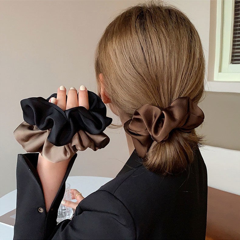 Korean Woman Big Elegant Silk  – Hair Tie Velvet Bewertung und Preis