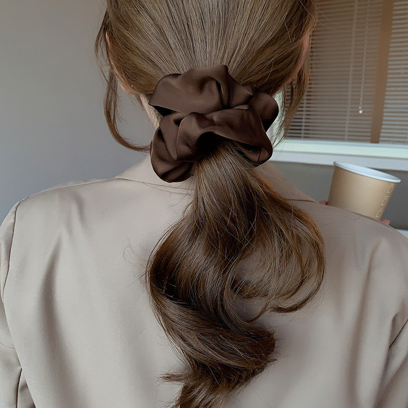 Korean Woman Big Elegant Silk  – Hair Tie Velvet Bewertung und Preis