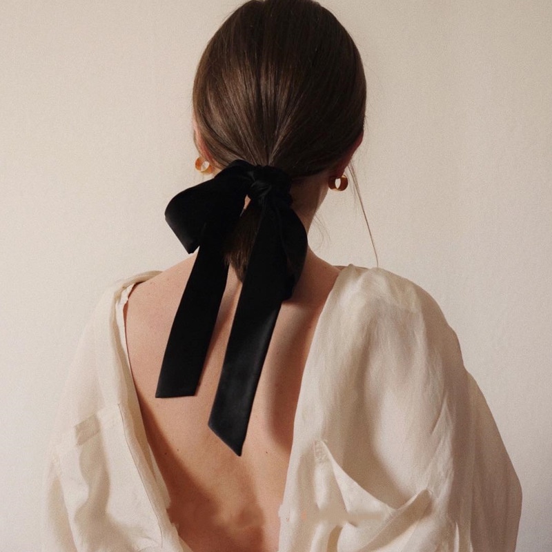 French lazy ribbon velvet hair – Hair Tie Velvet Bewertung und Preis