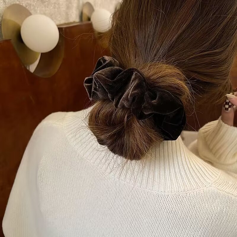 1-4PCS Women Hair Scrunchies V – Hair Tie Velvet Bewertung und Preis