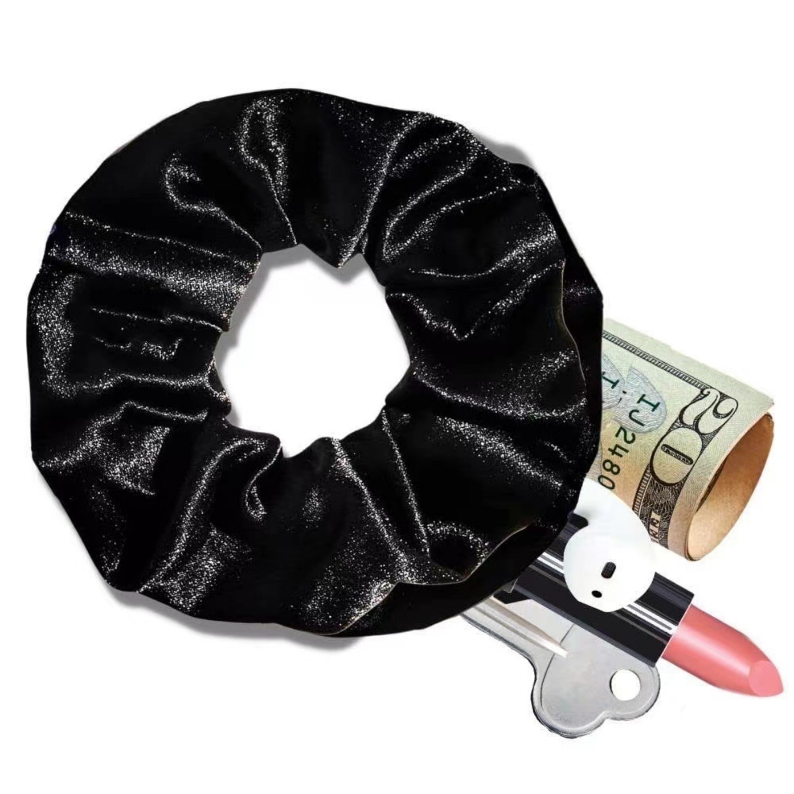 1PC Women's Glitter Velvet Scr – Hair Tie Velvet Bewertung und Preis