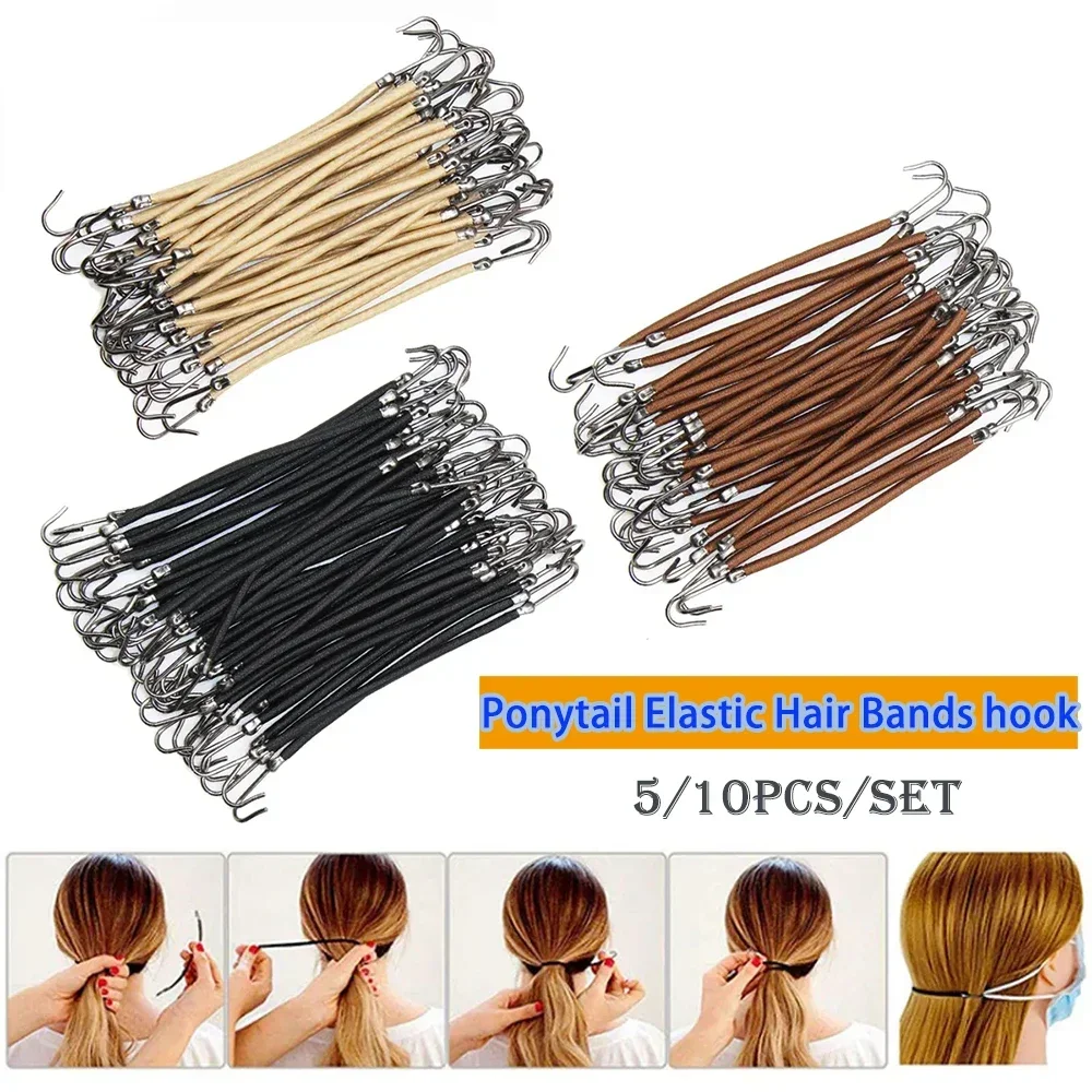 5/10PCS Ponytail Rubber Elasti – Women Accessories Combo Bewertung und Preis