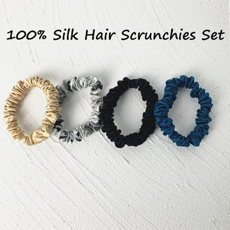 3PCS 100% Real Silk Hair Skinn – Scrunchie Satin Set Bewertung und Preis