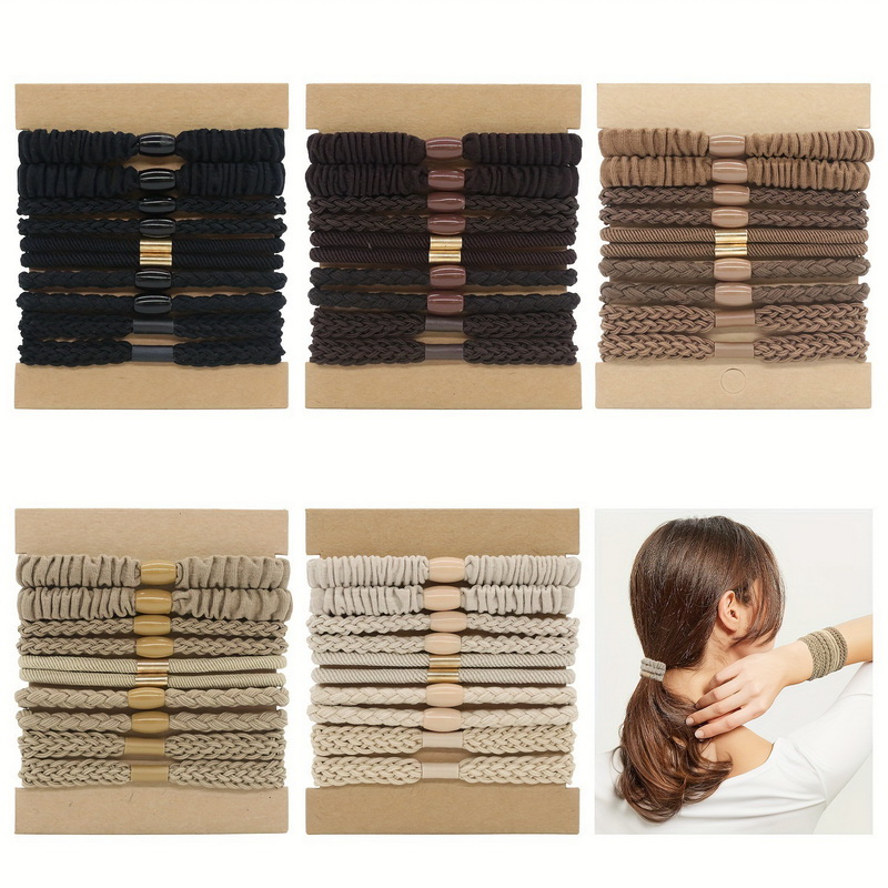 10pcs/set Women Elastic Hair R – Scrunchie Satin Set Bewertung und Preis