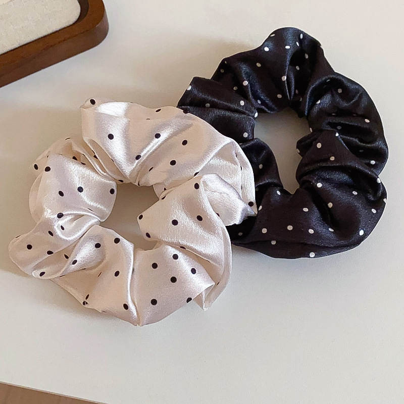 1/2 Pcs Black White Dot Hair S – Scrunchie Satin Set Bewertung und Preis