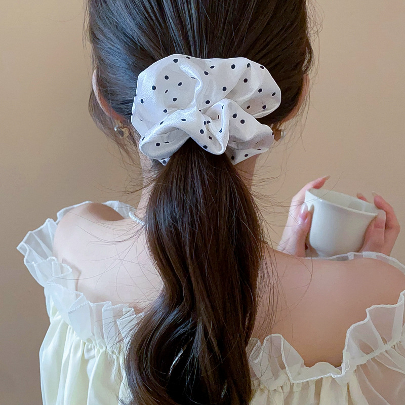 1/2 Pcs Black White Dot Hair S – Scrunchie Satin Set Bewertung und Preis