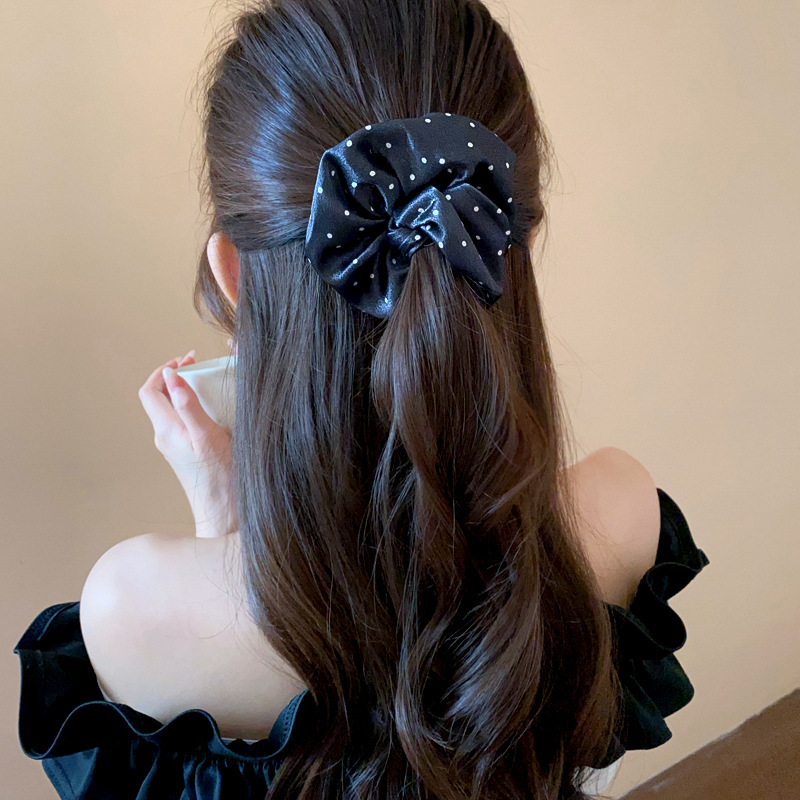 1/2 Pcs Black White Dot Hair S – Scrunchie Satin Set Bewertung und Preis