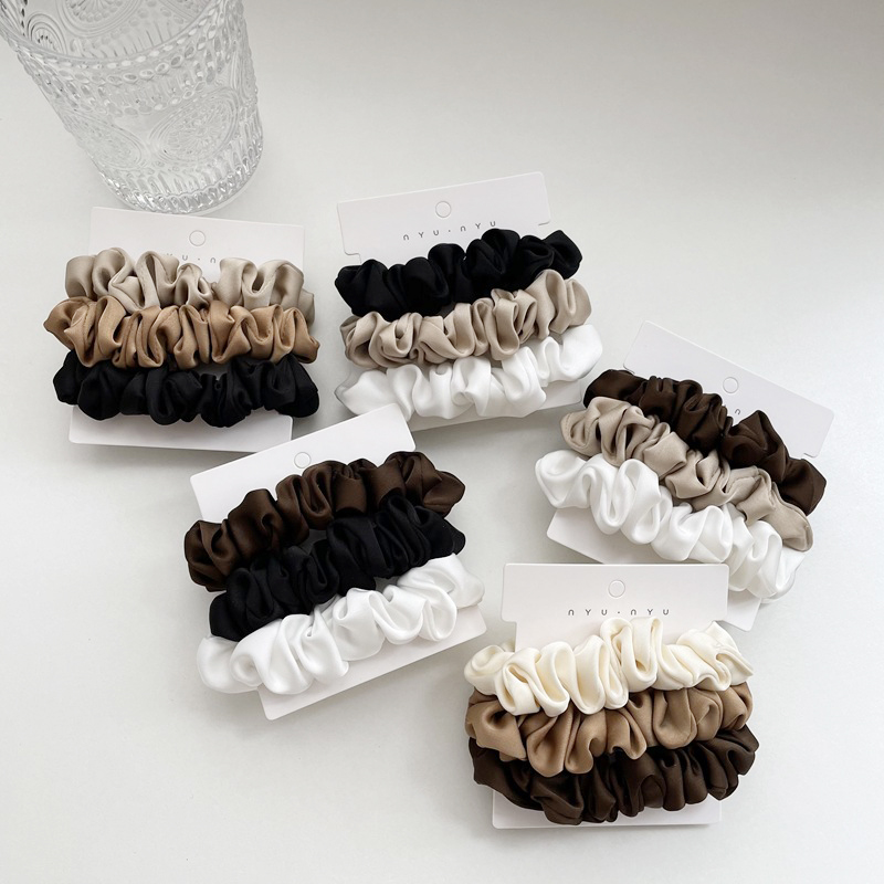3Pcs/Set Satin Hair Scrunchies – Scrunchie Satin Set Bewertung und Preis
