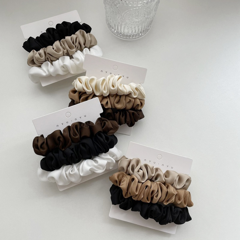 3Pcs/Set Satin Hair Scrunchies – Scrunchie Satin Set Bewertung und Preis