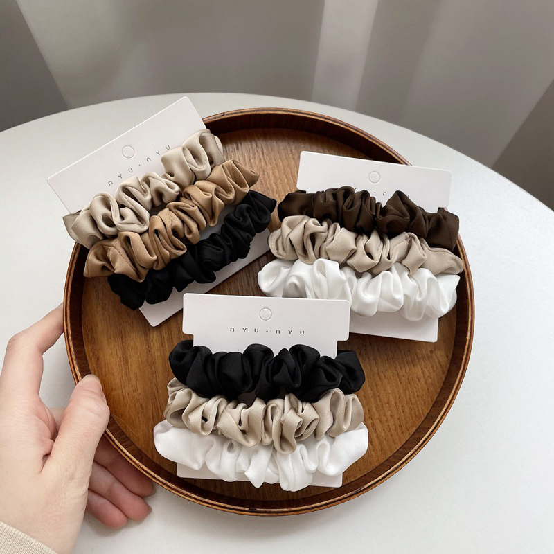 3Pcs/Set Satin Hair Scrunchies – Scrunchie Satin Set Bewertung und Preis