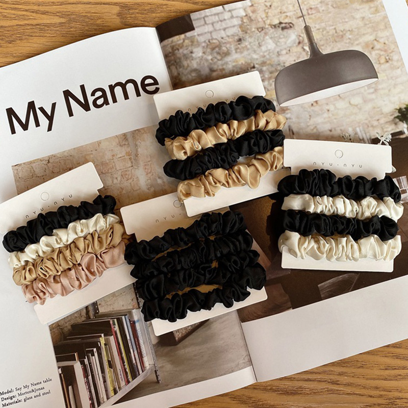 4PCS/Set Satin Silk Scrunchies – Scrunchie Satin Set Bewertung und Preis